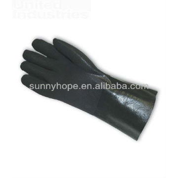 Gants trempés en PVC noir en stock